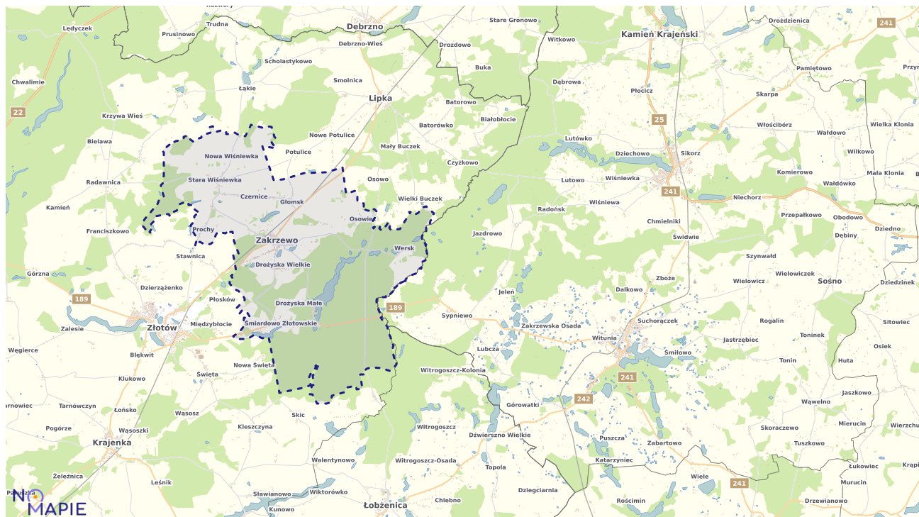Mapa Geoportal Zakrzewo